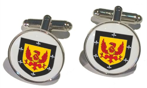 Family Crest Cufflinks Rnd